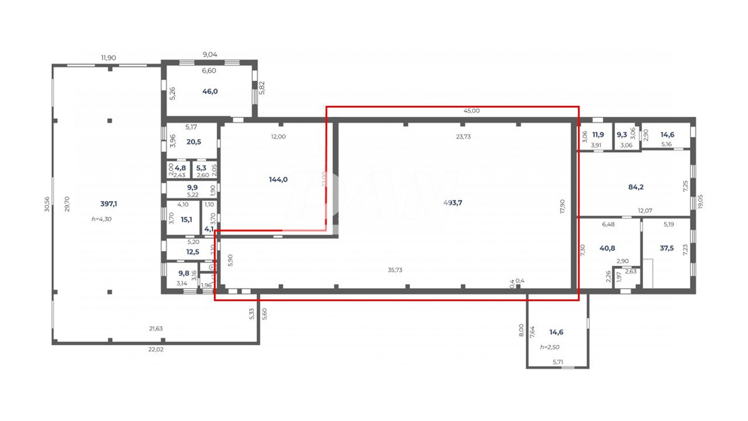 Производственное помещение 413 м²