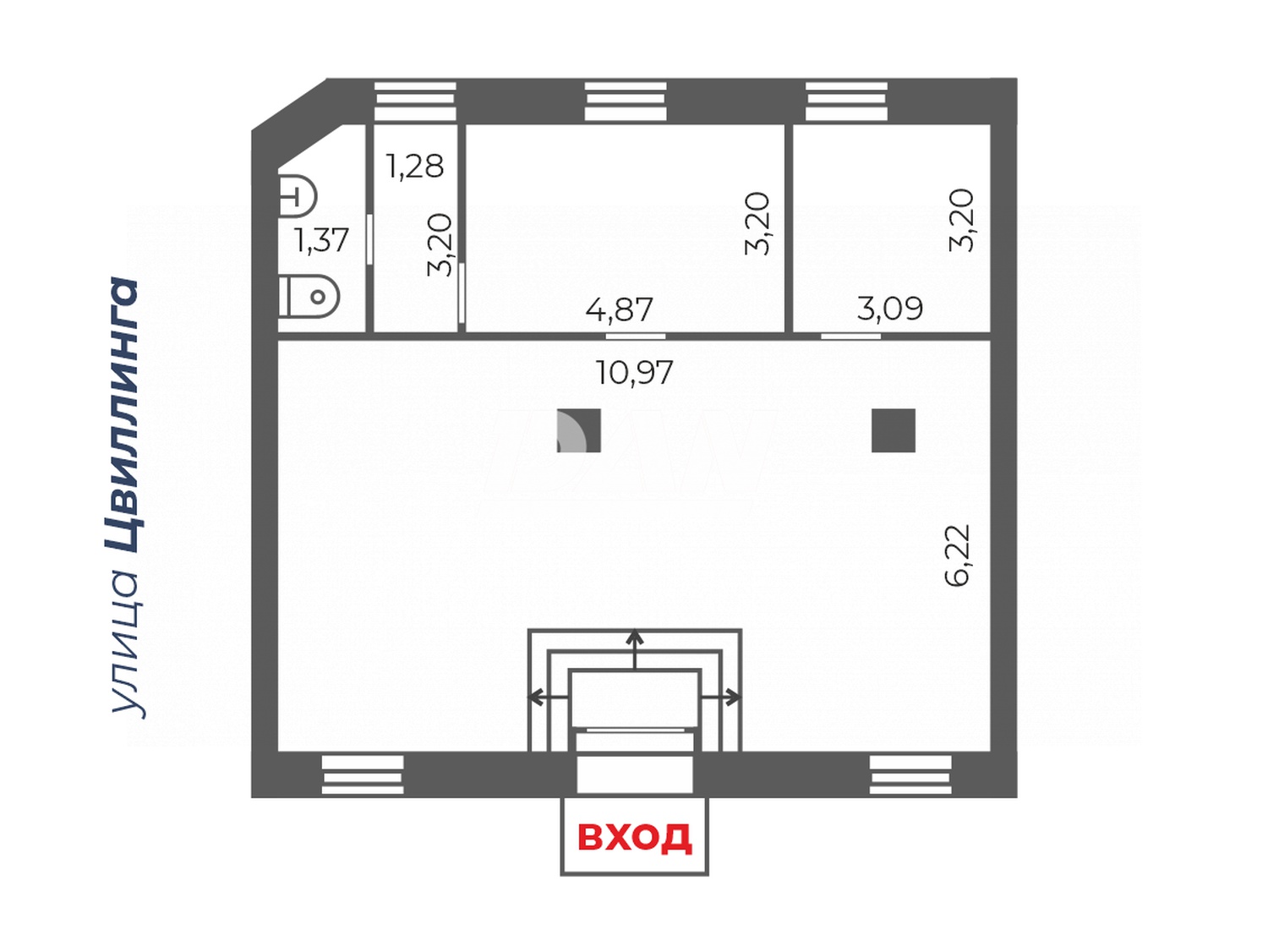 Помещение свободного назначения 103,1 м²