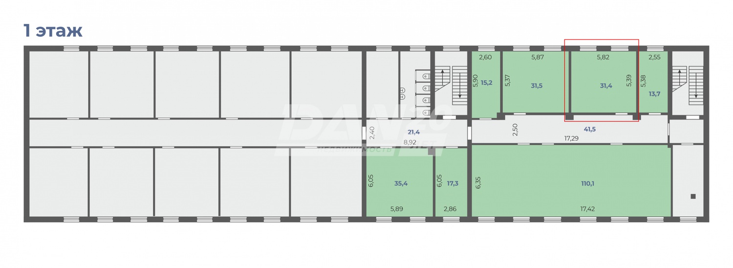 Офис 31,4 м²