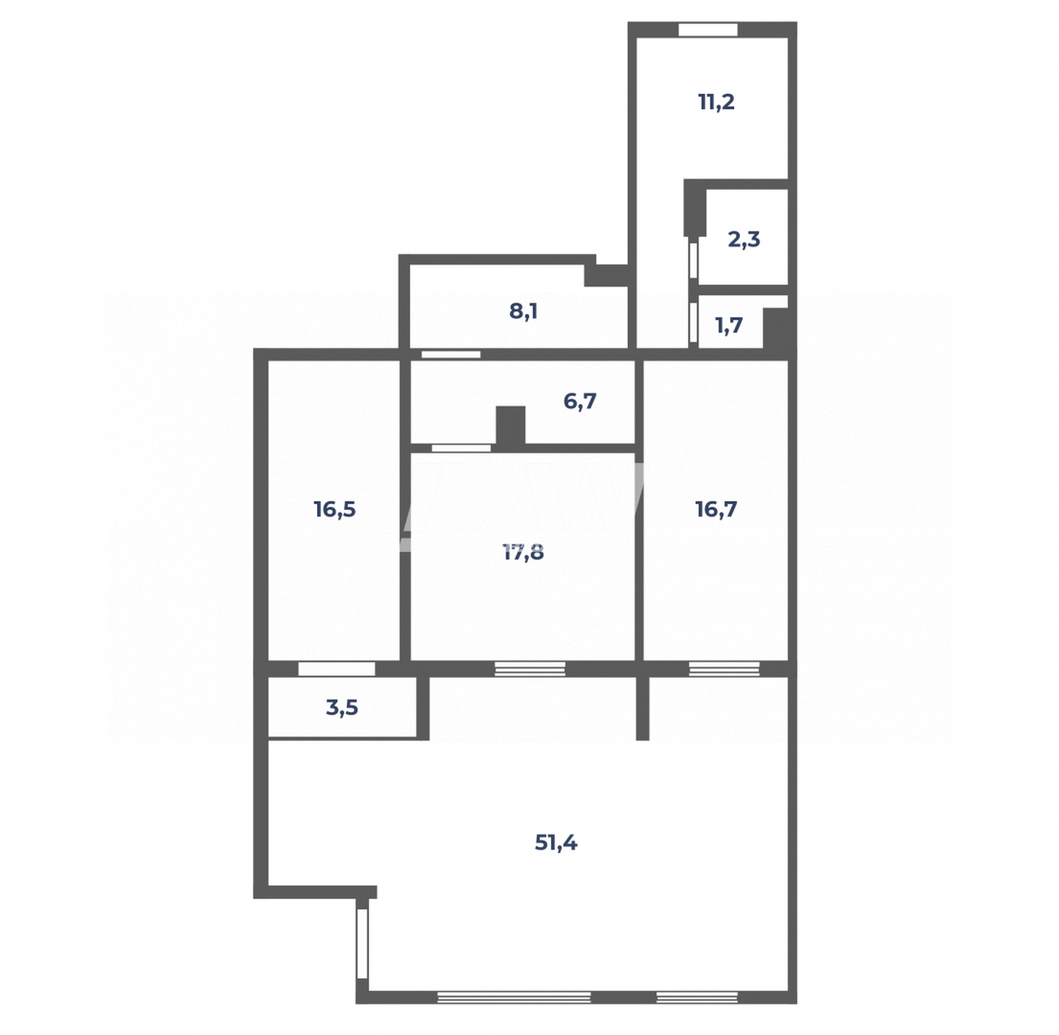 Торговая площадь 135,9 м²