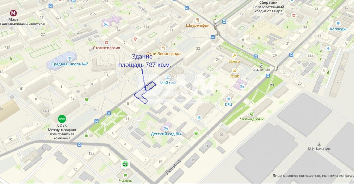Торговая площадь 944,8 м²