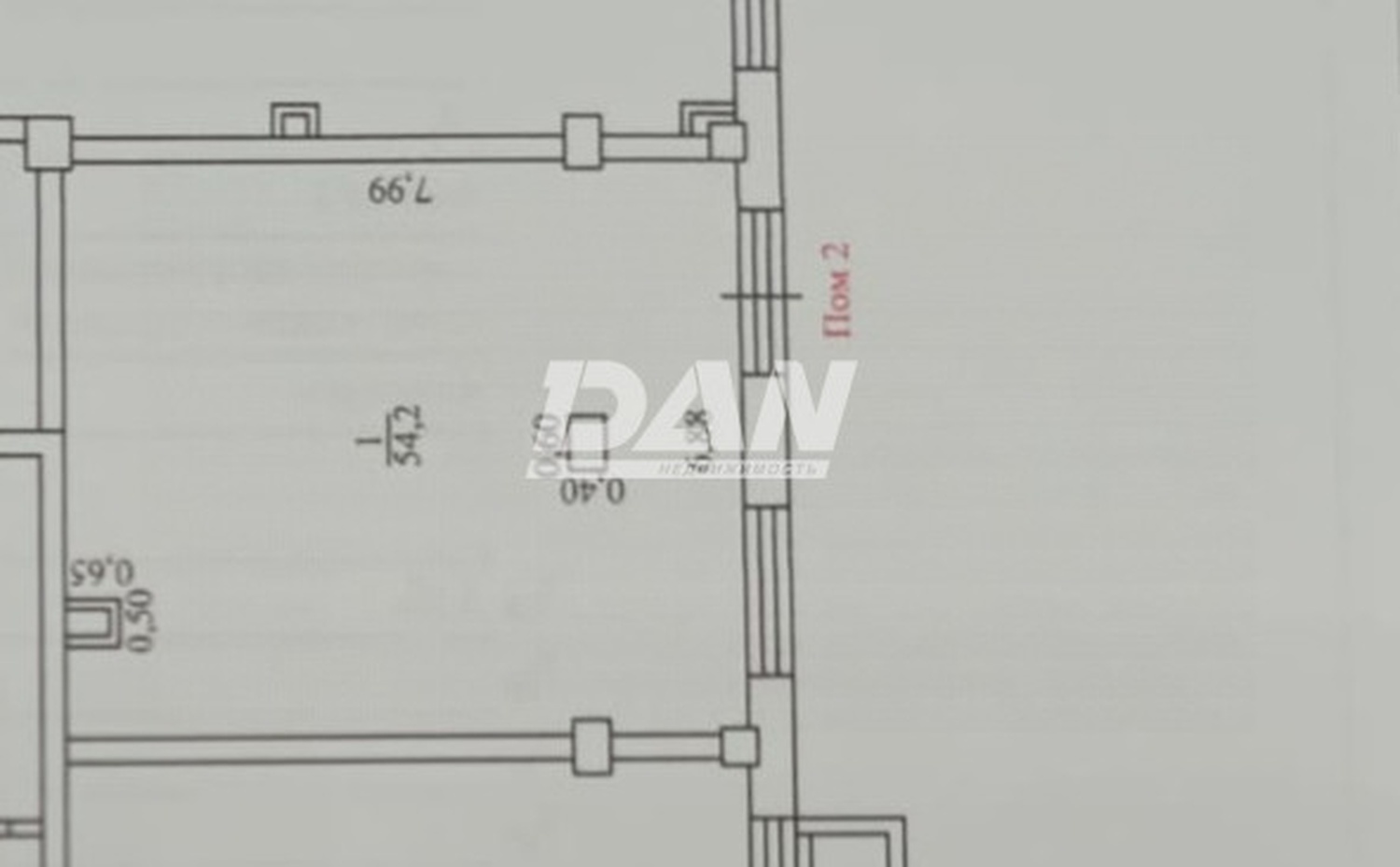 Помещение свободного назначения 54 м²