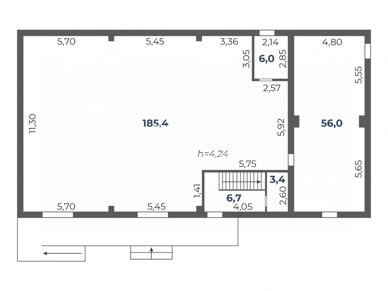Помещение свободного назначения 247,4 м²
