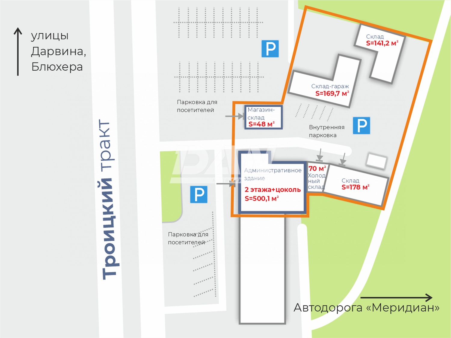 Арендный бизнес 1107 м²