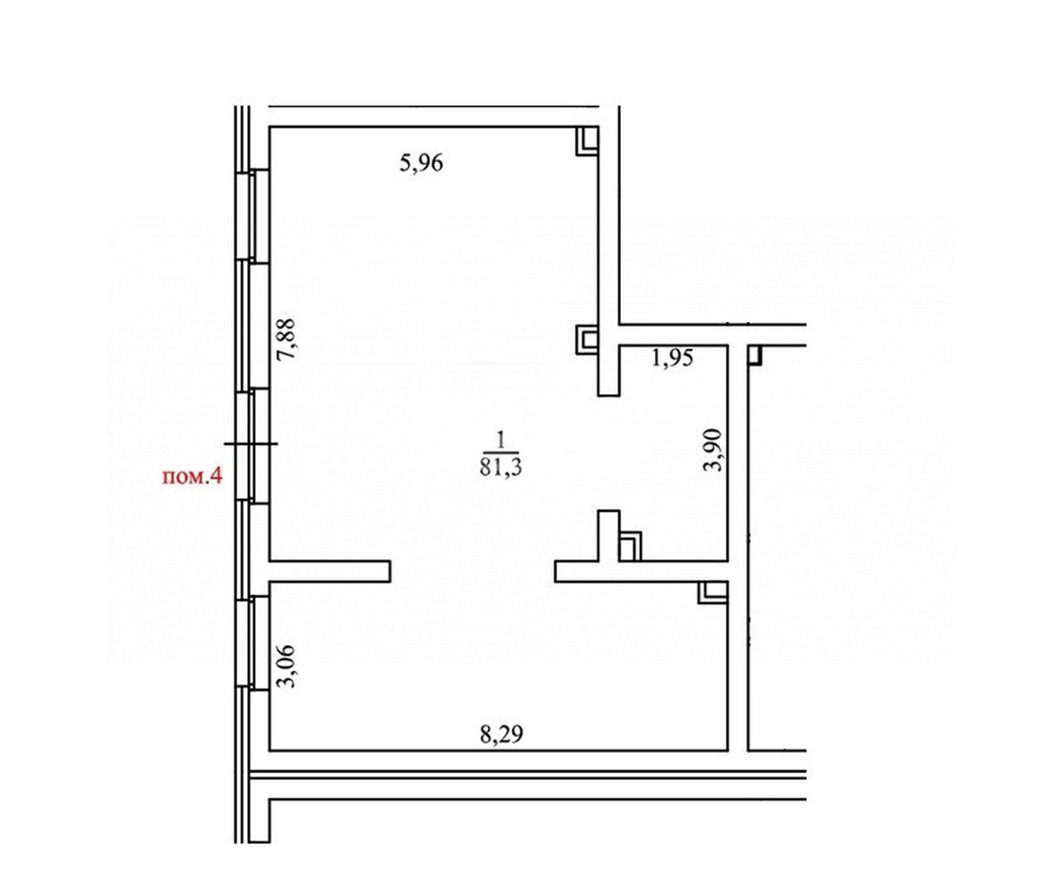 Офис 81,3 м²