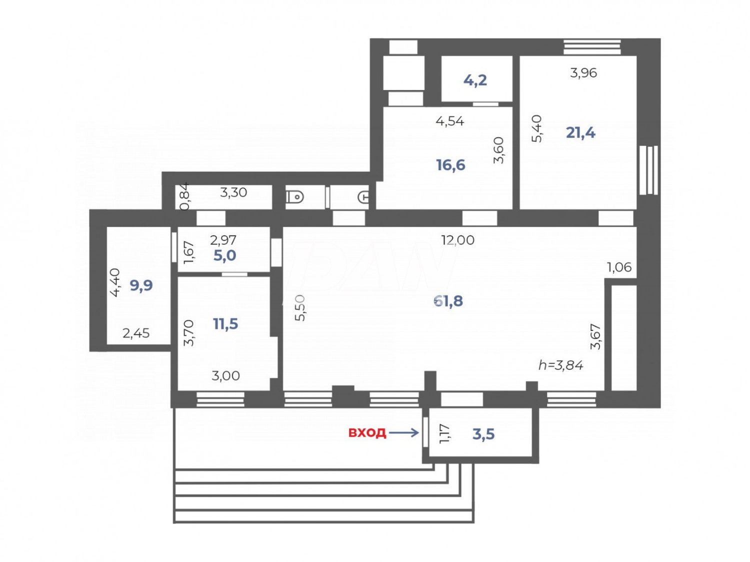 Помещение свободного назначения 137 м²