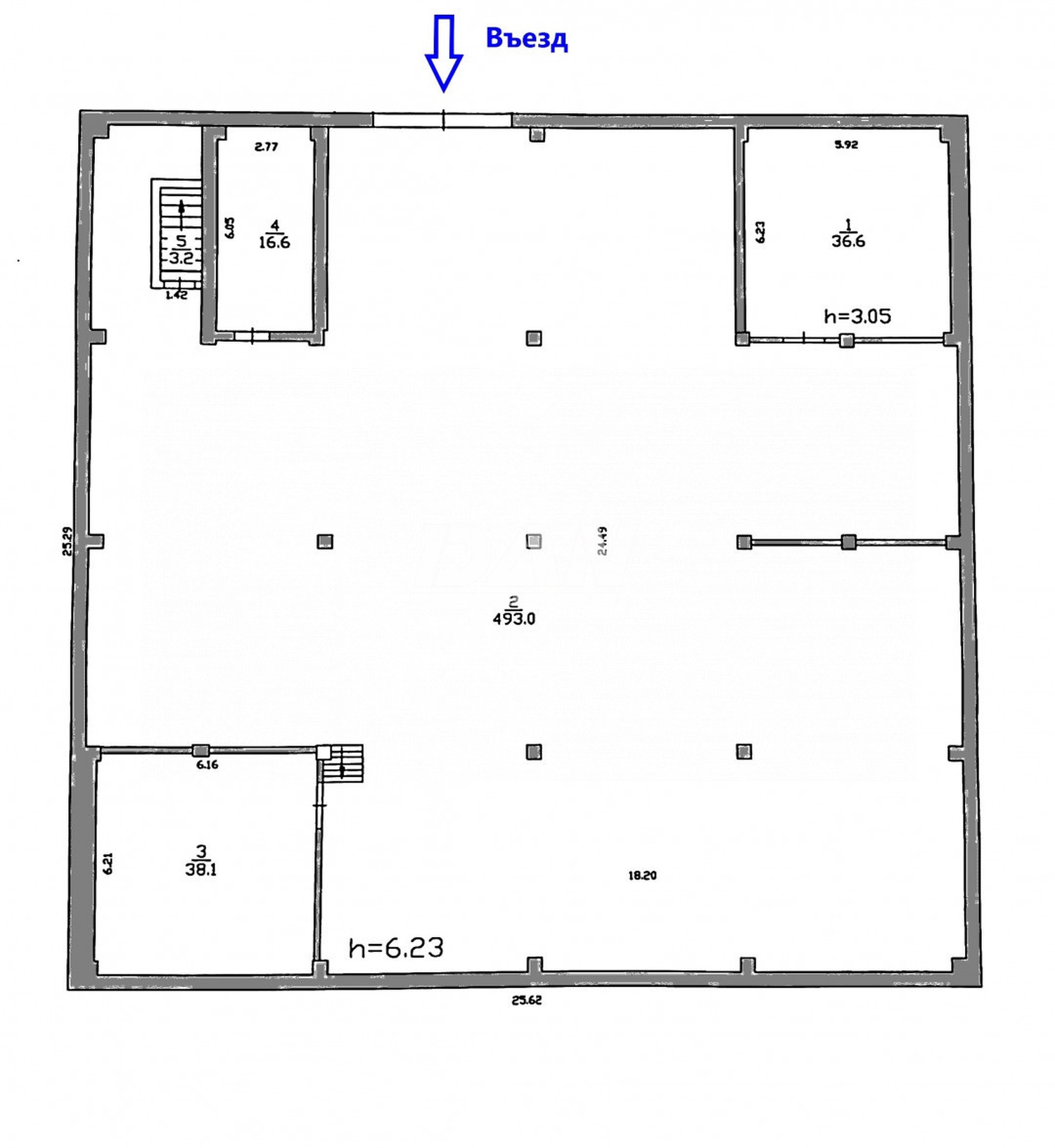 Производственное помещение 750 м²