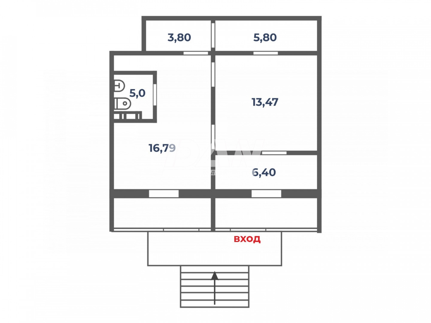 Торговое помещение 52 м²