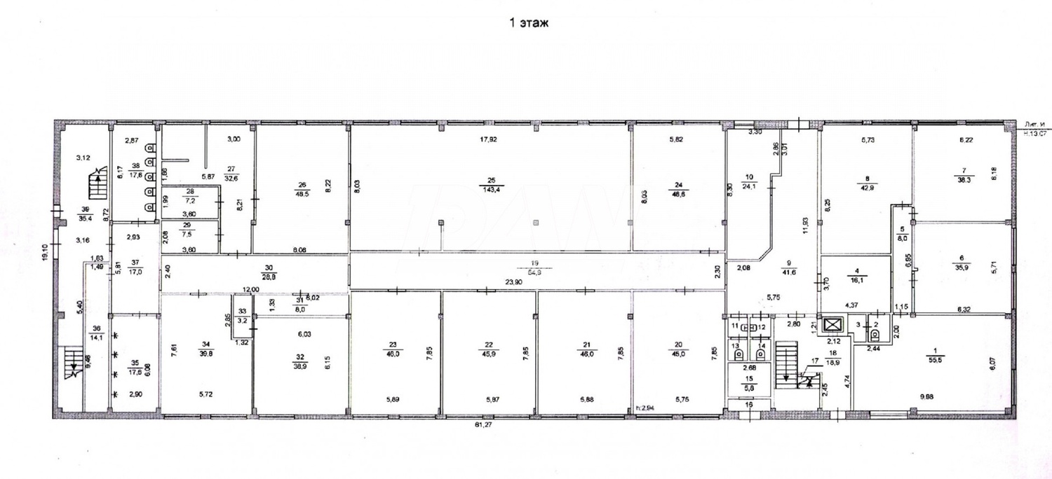 Помещение свободного назначения 4439,9 м²