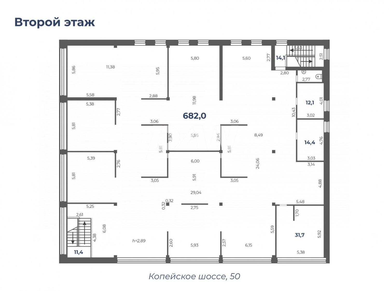 Помещение свободного назначения 682 м²