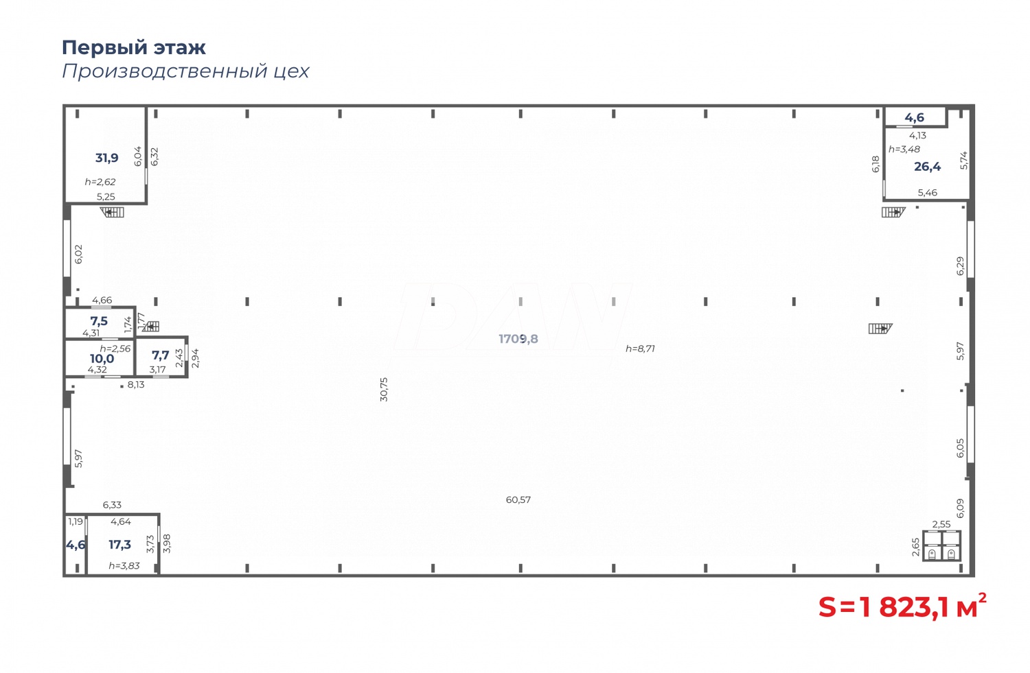 Производственное помещение 1902 м²