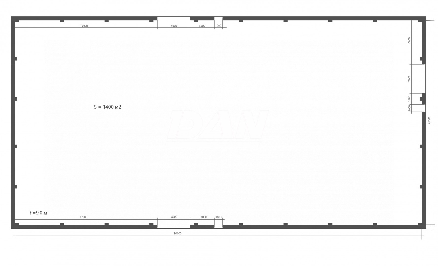 Склад 1400 м²