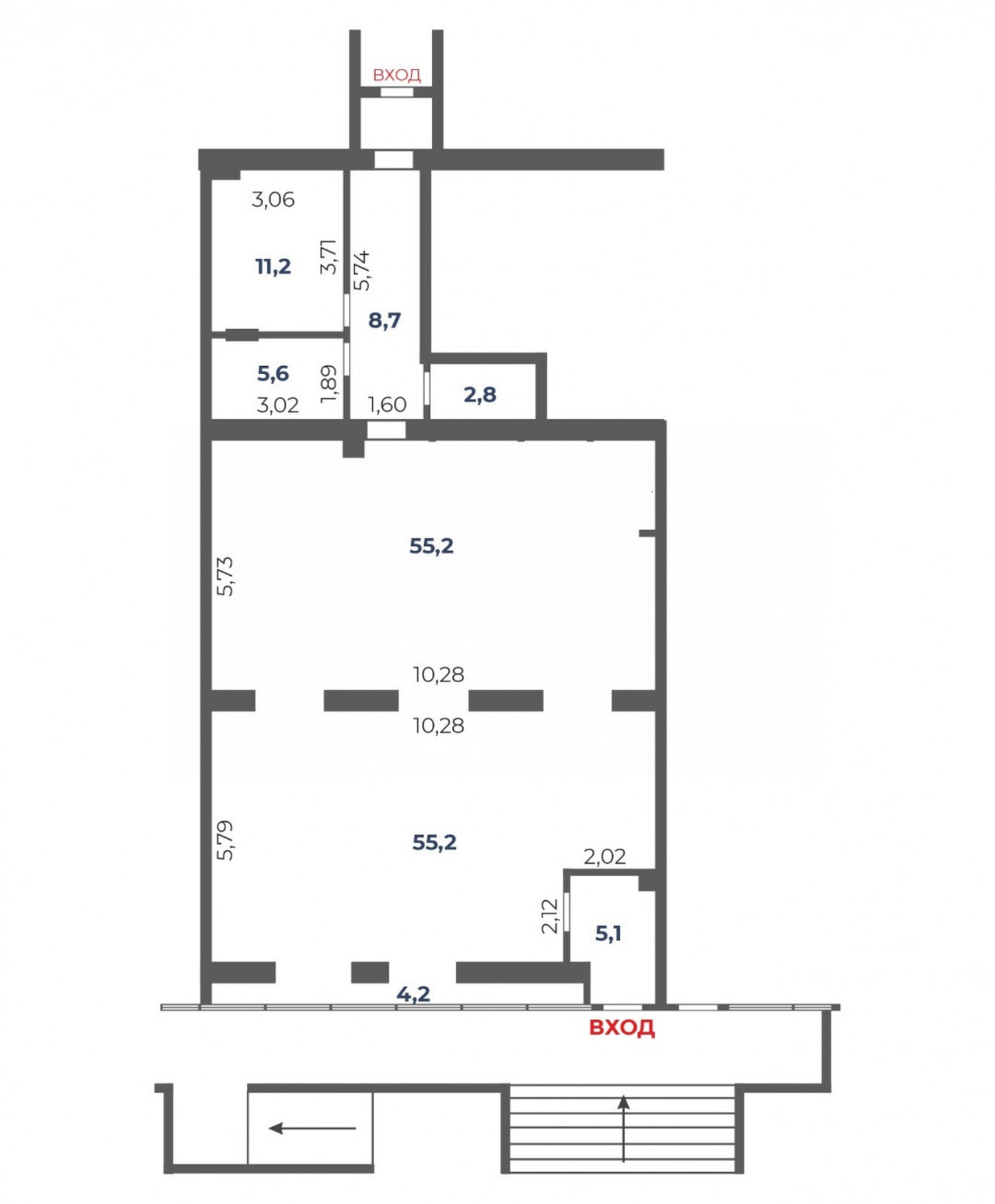 Помещение свободного назначения 151,2 м²