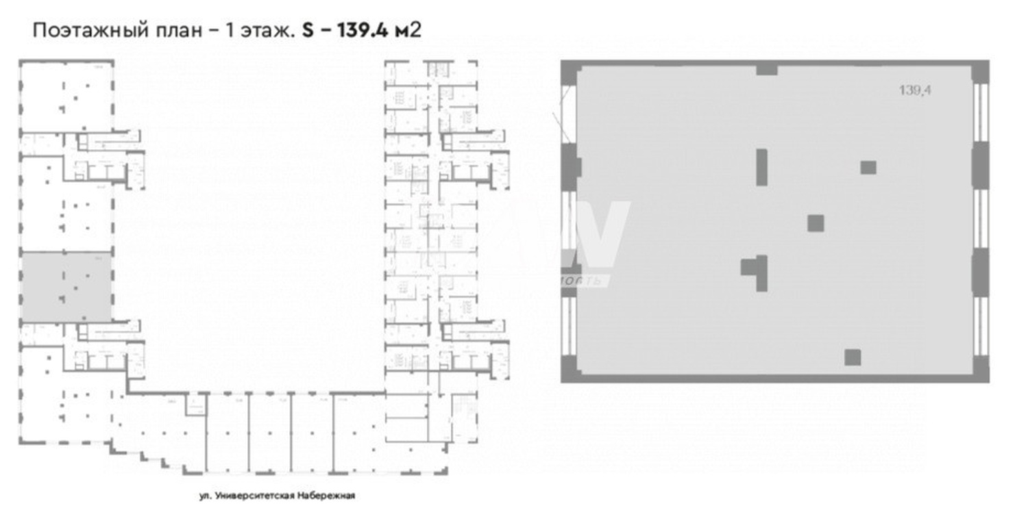 Помещение свободного назначения 139,4 м²