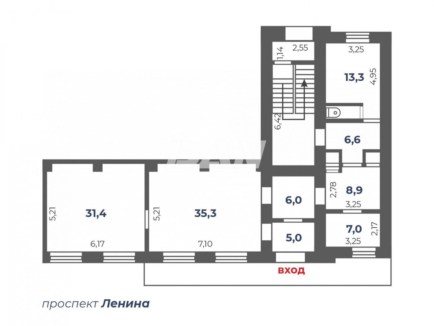 Помещение свободного назначения 117 м²