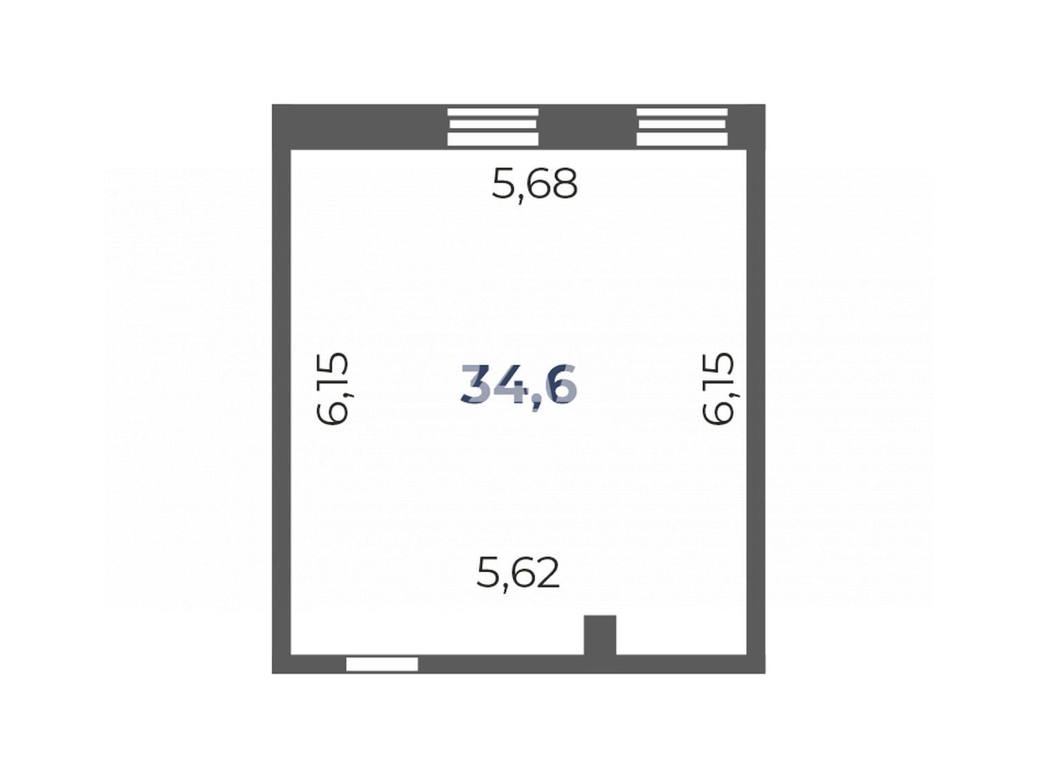Помещение свободного назначения 34,6 м²
