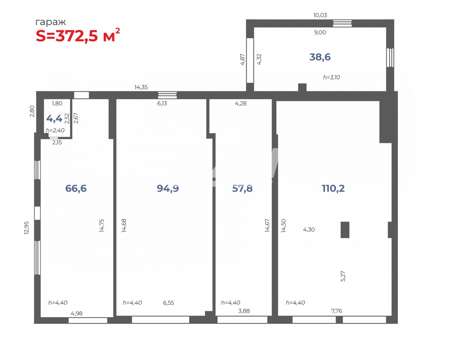 Производственное помещение 1734 м²